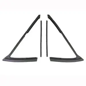 1966-1967 Buick|Chevrolet|Oldsmobile|Pontiac Vent Glass 4 PC Weatherstrip Seal Kit - Driver and Passenger-VWK171066