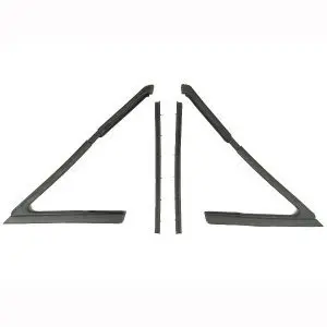 1966-1967 Buick|Oldsmobile|Pontiac Skylark|Cutlass|GTO Vent Glass 4 PC Weatherstrip Seal Kit - Driver and Passenger-VWK121066