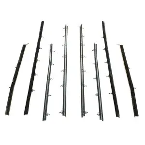 1966-1967 Chevrolet Chevelle|Malibu 2DR hardtop Window sweeper 8pc Kit-MMPWC2003-20