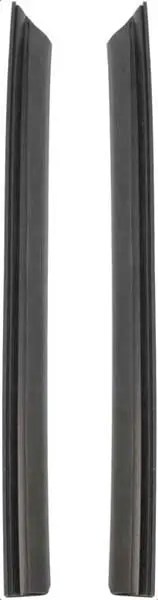 1966-1967 Chevrolet Chevy II Quarter Window Vertical Weatherstrips w/ Steel Spline - Pair Driver/Passenger Side-OERK-K447