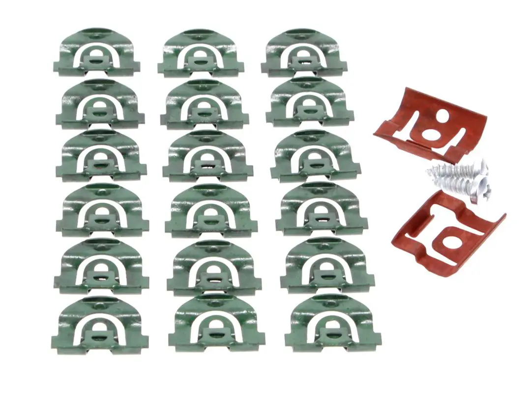 1966-1967 Chevrolet El Camino Back Glass Molding Clip/Screw Kit