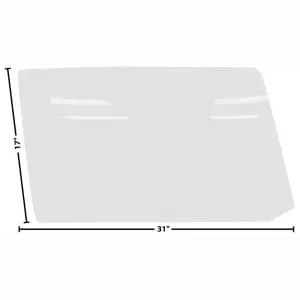 1966-1967 Chevy Chevelle Door Glass Right Hardtop or Convertible Clear