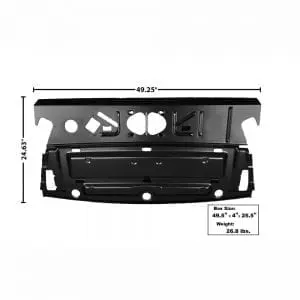 1966-1967 Chevy Chevelle Seat Rear Package Tray Assembly