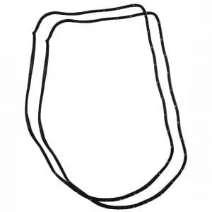 1966-1967 Chevy El Camino Door Frame Weather Strip Pair