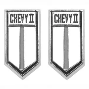 1966-1967 Chevy Nova Door Panel Emblem Chevy II