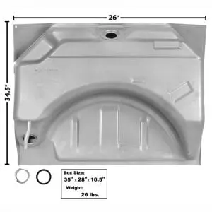 1966-1967 Dodge Charger or Plymouth Coronet Gas Tank  Gal.