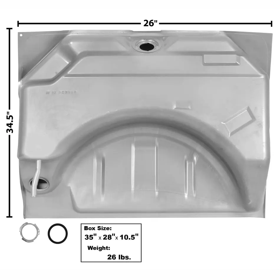 1966-1967 Dodge Charger or Plymouth Coronet Gas Tank Gal.