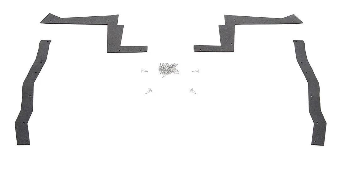 1966-1967 Plymouth Belvedere|Satellite|GTX Fender Splash Shield Seals Front w/Clips-FDCF-FSF01