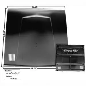 1966-1969 Ford Bronco Hood with Windshield Latch Hole