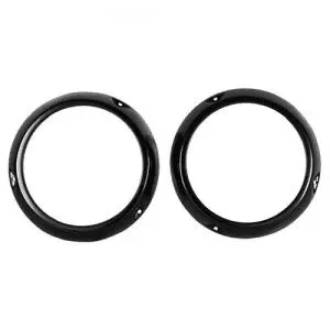 1966-1970 Ford Bronco Head Lamp Bezel Black Pair