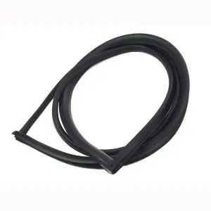 1966-1970 Ford|Mercury Fairlane|Falcon|Comet Rear Window Weatherstrip Seal With Chrome Trim-WCRDB3529