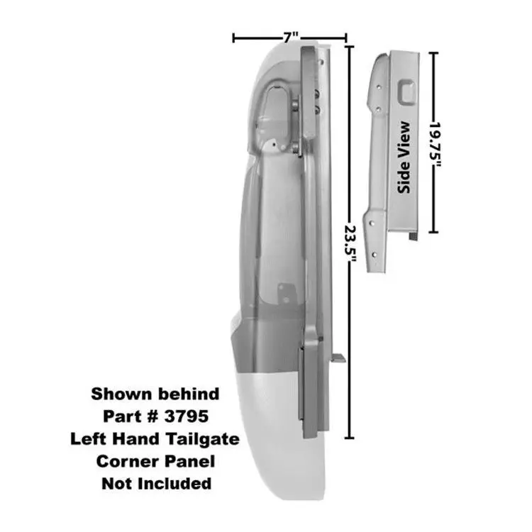 1966-1977 Ford Bronco Bed Stake Corner Driver Side