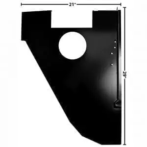 1966-1977 Ford Bronco Cowl Side Panel Passenger Side (RH)