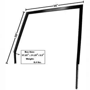 1966-1977 Ford Bronco Door Window Frame Driver Side (LH)
