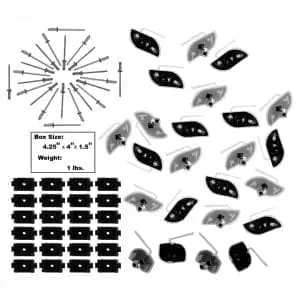 1966-1977 Ford Bronco Molding Clips Set 48Pc Kit