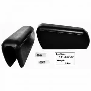 1966-1977 Ford Bronco Rear Seat Armrest Pair Black