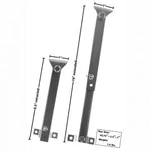 1966-1977 Ford Bronco Rear Window Props Pair