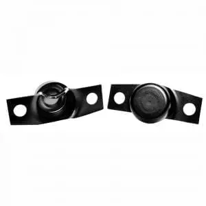 1966-1977 Ford Bronco Tailgate Trunnion Pair Black