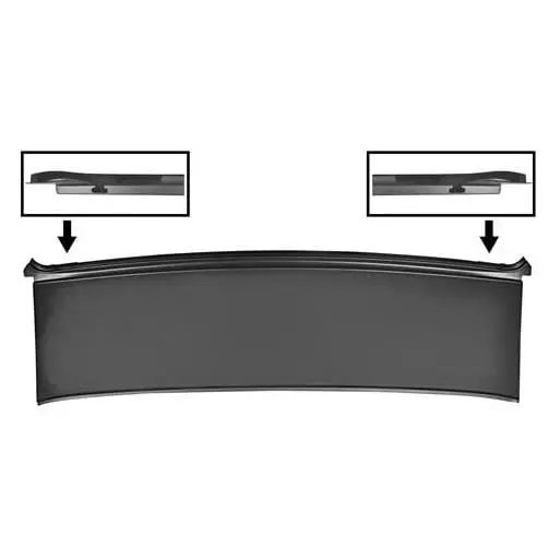 1966-67 Pontiac GTO Deck Filler Panel, Convertible