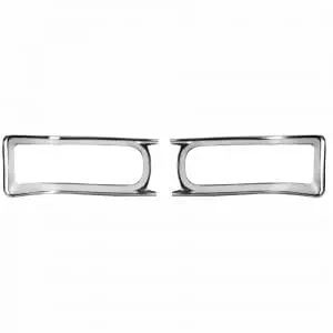 1966 Chevy Chevelle Tail Lamp Bezel Pair 2 Pcs