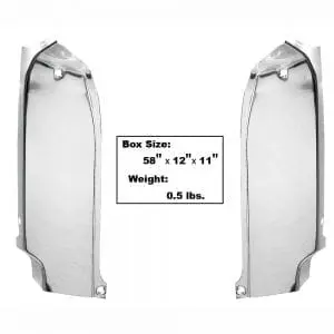 1966 Chevy Impala Fender Extention Molding Pair