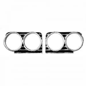 1966 Chevy Impala Headlamp Bezel Pair