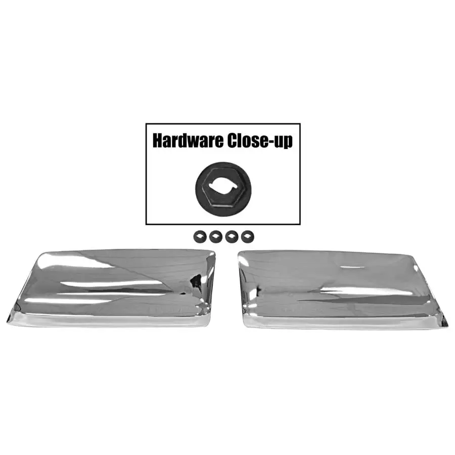 1966 Pontiac GTO Front Rocker Molding Extension Pair