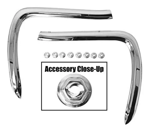 1966 Pontiac GTO Trunk Lid Extension Molding Pair