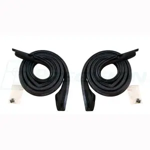 1967-1968 Buick|Chevrolet|Pontiac 4 DR Hardtop Roof Rail Weatherstrip Seal - Driver and Passenger Pair-RWP151067