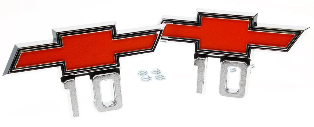 1967-1968 Chevrolet Pickup Truck|Suburban Front Fender Emblem Bowtie 10