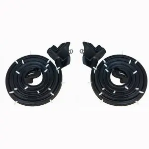 1967-1968 Chevrolet|Pontiac Caprice|Impala 4 DR Hardtop Rear Door Weatherstrip Seal 2 PC Kit - Driver and Passenger-DWP152067