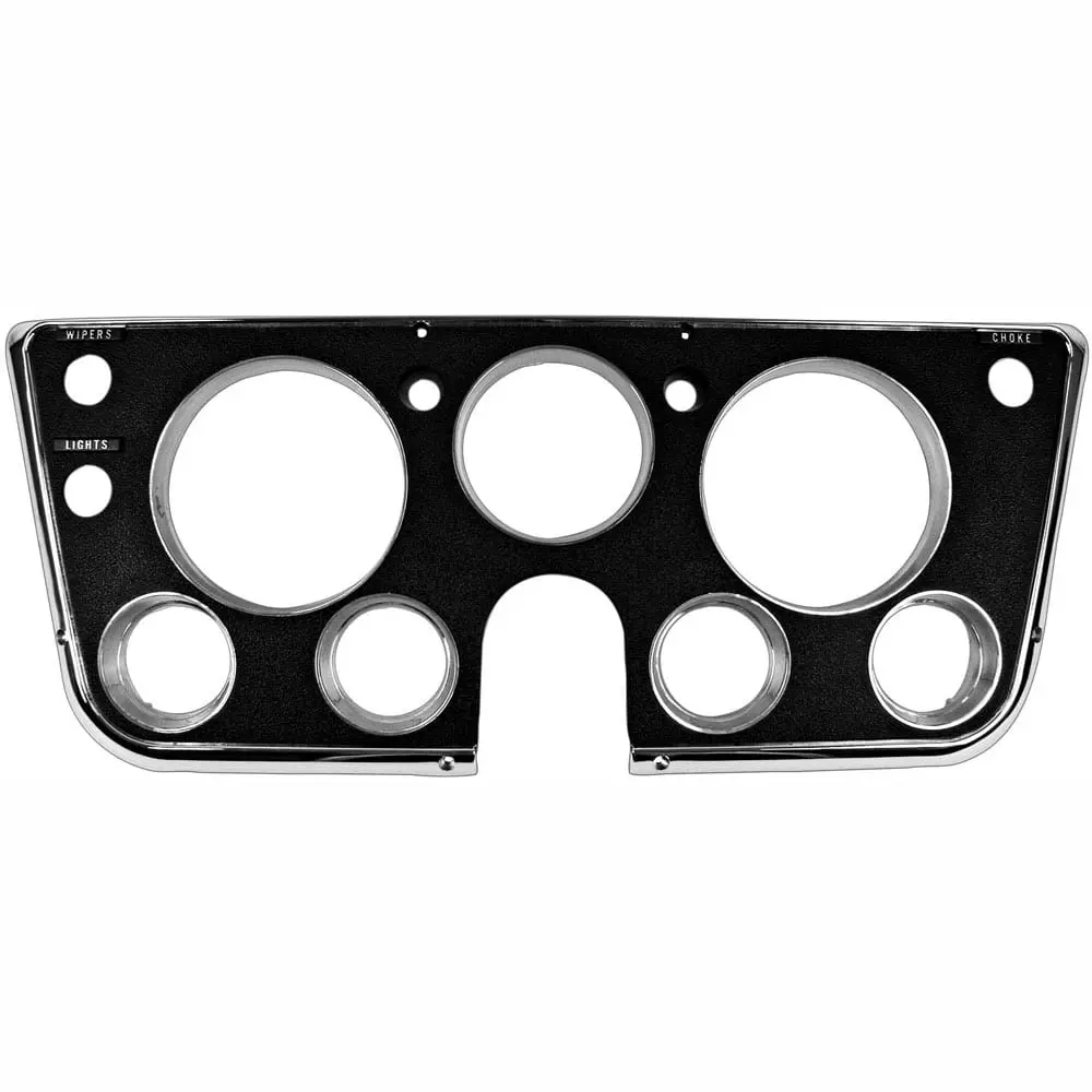 1967-1968 Chevy Pickup Truck Dash Bezel Black with Trim