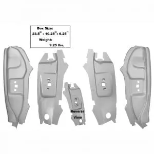 1967-1968 Ford Mustang B Pillar Kit WeldThru Pairimer 4Pcs