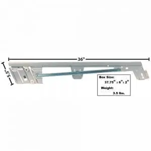 1967-1968 Ford Mustang Door Glass Channel/Retainer Assembly Driver Side (LH)