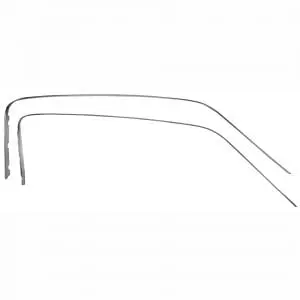 1967-1968 Ford Mustang Door Sash Escutcheon Fastback Pair