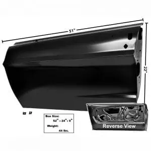 1967-1968 Ford Mustang Door Shell Driver Side (LH)