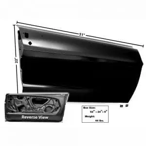 1967-1968 Ford Mustang Door Shell Passenger Side (RH)