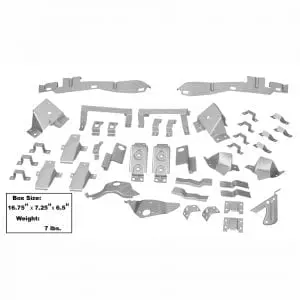 1967-1968 Ford Mustang Fastback Bracket Kit For Pc