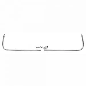 1967-1968 Ford Mustang Grille Molding Stainless Steel Pair