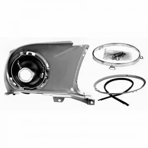 1967-1968 Ford Mustang Headlamp Assembly Passenger Side (RH)