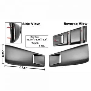 1967-1968 Ford Mustang Quarter Sail Scoop CS Style