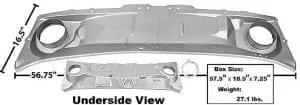 1967-1968 Ford Mustang Right Hand Drive Cowl Panel Lower-DYNR3648E
