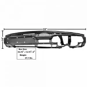 1967-1968 Ford Mustang Right Hand Drive Dash Panel