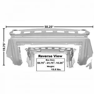 1967-1968 Ford Mustang Seat/Rear Trap Door Panel Fastback