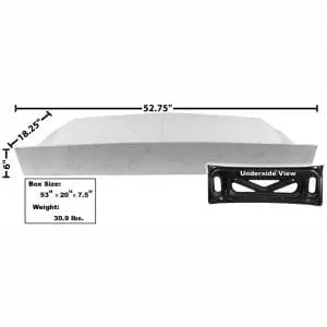 1967-1968 Ford Mustang Trunk Lid Smc with Spoiler Fastback