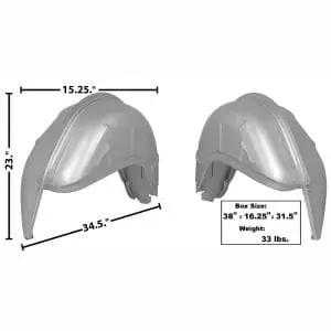 1967-1968 Ford Mustang Wheelhouse Outer and Inner