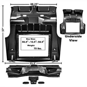 1967-1968 Mercury Cougar Trunk Floor Complete