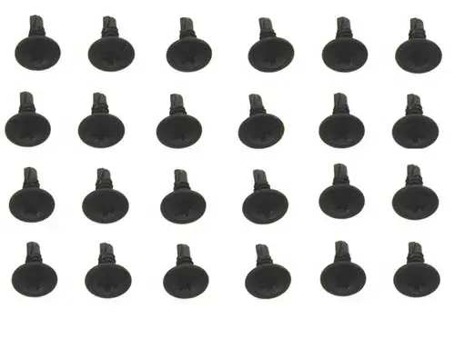 1967-1969 Chevrolet|Pontiac Camaro|Firebird Roof Rail Weatherstrip Channel Screw Kit