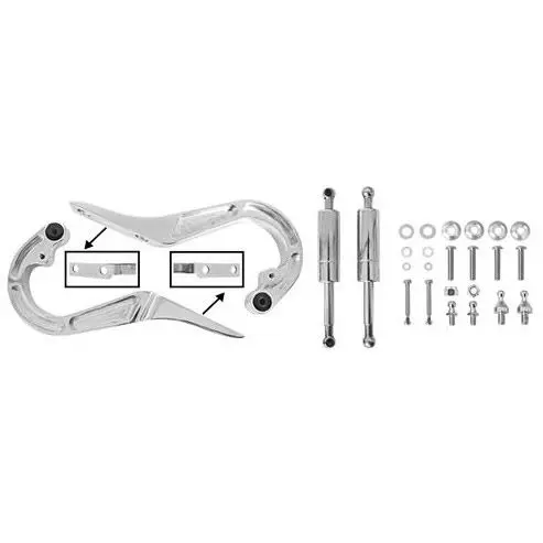 1967-1969 Chevy Camaro Billet Trunk Hinge Pair