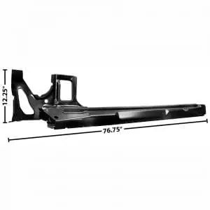 1967-1969 Chevy Camaro or Pontiac Firebird Rocker Panel Passenger Side (RH) Convertible